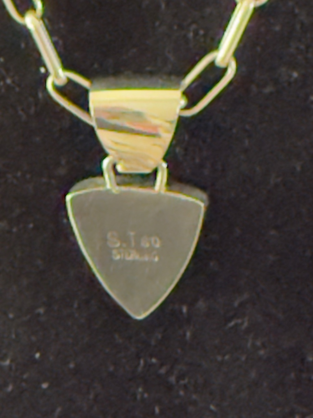 NA Navajo Pendant by Sheila Tso is inlaid stone & sterling silver *Pendant Only* - Picture 2 of 7